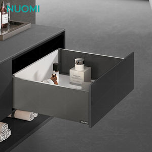 NUOMI ELEGANT Accessoires d'armoire Glissières <span class=keywords><strong>de</strong></span> <span class=keywords><strong>tiroir</strong></span> minces à fermeture douce Boîte Glissière <span class=keywords><strong>de</strong></span> <span class=keywords><strong>tiroir</strong></span> à rail robuste Quincaillerie pour meubles - Product Image 2