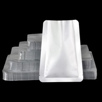 Sac d'emballage de papier d'aluminium sous vide imprimé personnalisé pochette en aluminium sacs aluminisés de l'espace thermoscellés à trois côtés argentés pour les aliments