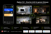 Variateur LED intelligent rotatif mural Luminans Multiway Control Zigbee 300W pour éclairage LED