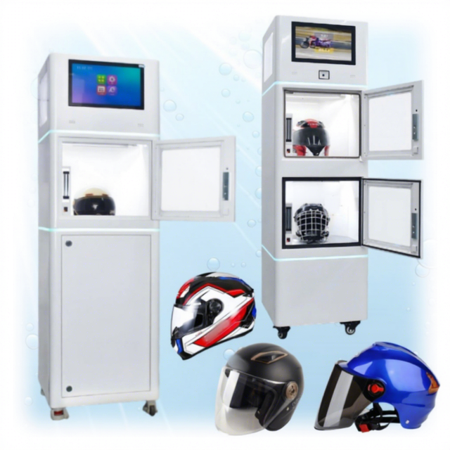 Smart Automatic Motorcycle Helmet Washing Cleaning Vending Machine