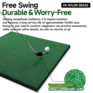 Tapete de Práctica de <span class=keywords><strong>Golf</strong></span> Grearth de 5x5 pies, con Inserto para Cualquier Posición, 4 Posiciones para Tees, Uso Comercial en Interiores y Exteriores - Product Image 3