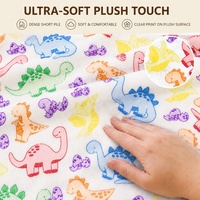Tissu Minky imprimé, tissu polaire Minky super doux, tissu en polyester écologique pour couverture bébé, textile de maison