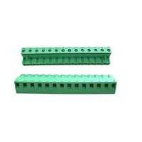 Connecteur de bornier PCB enfichable PITCH 7.62MM, prises mâle et femelle, KF2EDGK-7.62mm, connecteur à aiguille courbée 14 broches