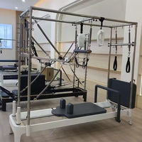 Mini Reformer de Pilates Portable, Machine d'entraînement de base en alliage d'aluminium à résistance réglable, Équipement de fitness pour Studio de Pilates