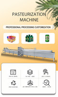 Pasteurisateur tunnel multifonctionnel prix usine pour petites bouteilles en verre Machine de pasteurisation de pots de jus de fruits