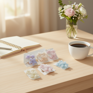 Barrettes à cheveux Tz Egg Flower 6 cm en résine, style doux, pour femmes, usage quotidien, 2 par couleur - Product Image 2