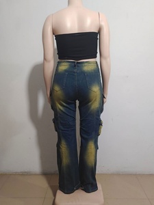 Nuovi Arrivi 2026 S-2XL Pantaloni Cargo <span class=keywords><strong>in</strong></span> Denim da Donna Abbigliamento Boutique Autunnale - Product Image 6