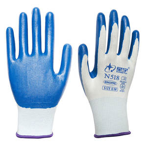 Guantes de Seguridad Xingyu N518 de Nitrilo con Textura Completa y Microdiamantes, Talla 8/M, Antideslizantes, Resistentes a la Abrasión, para Uso General - Product Image 1