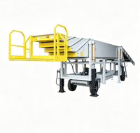 Convoyeur à bande télescopique mobile hydraulique avec plateforme de travail pour opérateur, pour le chargement et le déchargement de conteneurs