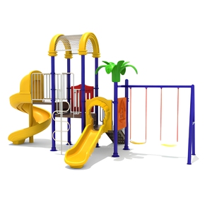 Equipo de Juegos para Exteriores de Gran Tamaño, Tobogán de Plástico con Certificación CE para Escuelas y Guarderías, Diversión para Parques, Venta al Por Mayor OEM - Product Image 2