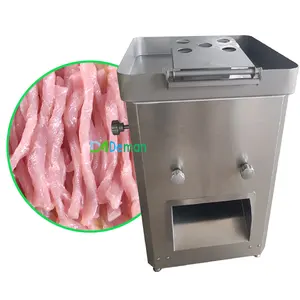 수직형 돼지 고기 슬라이서 분쇄기 양고기 슬라이스 파쇄기 치킨 비프 고기 스트립 절단기