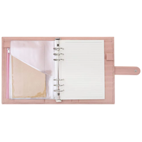 FB TK Best Selling 6 Hole PVC Double Sided Pouches for A5 Size Binders/Photo Albums/Agenda Planner Covers with 4 Pouches