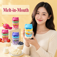 Vente en gros de biscuits et pâtisseries solubles à la fraise Aimo Momo Bear, confiserie 14g. Vendu directement par l'usine chinoise.