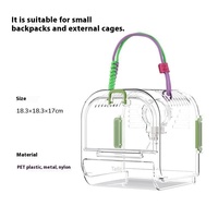 Kandang Hamster Tafit dengan Botol Air, Tas Pembawa Hewan Kecil Portabel untuk Gerbil dan Hamster Kerdil