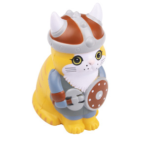 Pu <b>Foam</b> Viking Cat Toy Animal Figure Office Decor <b>Craft</b> Gift - Product Image 5