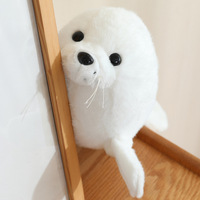 Vente en gros de peluches d'animaux marins mignons, poupées en coton doux et en tissu, phoque, requin, baleine, dauphin, peluches personnalisées, bourrage en coton PP