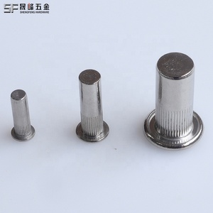 Inserto de rosca de acero inoxidable A2 A4 Acabado pulido Cabeza plana Cuerpo redondo Extremo cerrado Tuerca de remache ciego vertical moleteada - Product Image 5