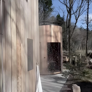 Vertical Barrel House Hemlock Spruce 2-4 Person Far Infrared Stove Unique Rooftop Terrace Panoramic Unique Rooftop Terrace - Product Image 4
