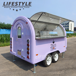 Street Juice Bar Helado Gelato Café Postre Carrito Cocina móvil Catering Remolque Totalmente equipado Pequeño Pizza Camión de comida rápida - Product Image 1