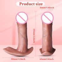 Vibrador Anal de Silicona Telescópico Controlable por Aplicación, Dildo Portátil para Mujeres, Control Remoto, Estimulación Vaginal, Juguetes Sexuales