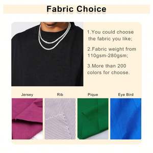 T-shirts à manches courtes pour hommes 100% coton OEM personnalisé vente en gros épaule lourde surdimensionnée écran 250gsm impression DTG - Product Image 2