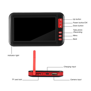 Caméra endoscopique industrielle P20 Plug and Play 4,3 pouces 1080P, boroscope d'inspection de 2 m avec objectif de 8 mm, batterie de 2000 mAh - Product Image 5