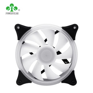 Poweryear 12025 <span class=keywords><strong>12v</strong></span> พัดลมระบายความร้อนหม้อน้ำคอมพิวเตอร์, พัดลมระบายความร้อน3ชุดระบายอากาศพัดลม RGB 120มม. ออร่าซิงค์สำหรับเคสพีซี - Product Image 2