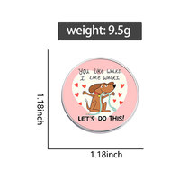 Spedizione Diretta di Badge Rotondi Personalizzati Stampati, Spille Personalizzate con Cartoni Animati, Citazioni Ispiratrici, Figure di Animali e Piante