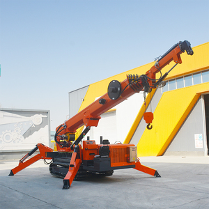 Grue araignée hydraulique électrique 5T 12T avec panier et ventouse à verre pour l'installation de grands panneaux de façade vitrée - Product Image 3