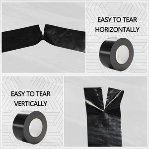 Wing Tai Professionelles Hochleistungs-Schwarzes Stoff-Klebeband BOPP Wasserdicht Stark Klebend Reparatur Bündelung Abdichtung - Product Image 3