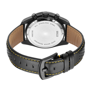 <span class=keywords><strong>Baogela</strong></span> 22804ยี่ห้อตัวแทนทำในประเทศจีนผู้ชายนาฬิกาควอตซ์เดิมหนังแท้วง3หน้าปัด6มือวินเทจธุรกิจนาฬิกา - Product Image 5