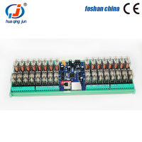 Module de relais Ethernet RS485 32 canaux Huaqingjun, Modbus RTU, Modbus TCP, contrôle à distance, relais G2R-1 10A pour l'automatisation des ascenseurs