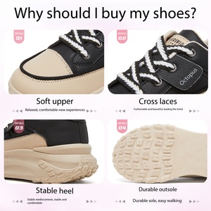 Zapatillas Chunky de Mujer Primavera 2026, <span class=keywords><strong>con</strong></span> Plataforma Oculta para Aumentar la Altura, Suela Gruesa, <span class=keywords><strong>con</strong></span> Cordones, Casuales, para Caminar al Aire Libre - Product Image 4