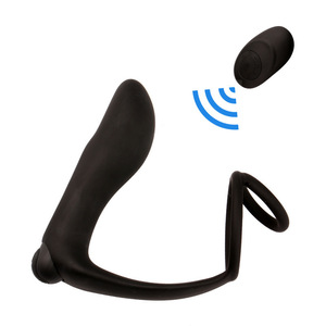 Jouet de stimulation anale pour homme, masseur de prostate avec double anneau, télécommande intelligente à piles pour orgasme du point G - Product Image 3