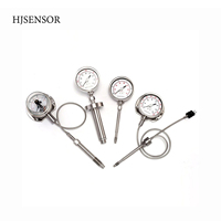 Termómetro Bimetálico Universal Industrial de Acero Inoxidable, 0-120 Grados, Diámetro 63mm