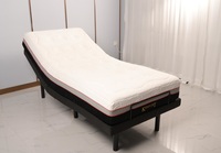 Cadre de lit réglable Contrôle sans fil Lit de massage électronique Rembourré à distance USB Queen