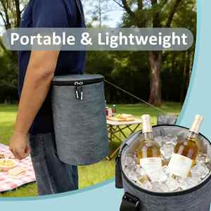 All in One Party Cooler Bag with Folding Design and Insulated Compartments for Tailgating and Outdoor Events - Product Image 3