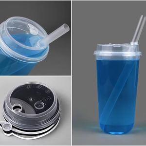 Tapas de Plástico Desechables para Vasos de Burbujas Aijie AJ598, con Sistema de Inyección, Herméticas, a Prueba de Fugas y Polvo, con Cierre de 90 mm de Diámetro - Product Image 6