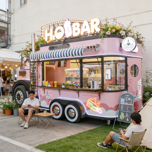Carrito de Comida Móvil Portátil, Fácil de Transportar, para Conciertos, Festivales y Eventos al Aire Libre - Product Image 1