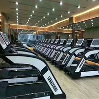 Tapis roulant professionnel Dinuo pour usage commercial et domestique, machine de course électrique avec bande large et écran LED pour entraînement cardio en salle de sport