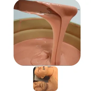 Hanast Factory Skin Color Liquid Silicone Rubber for Adult Toy, Wholesale RTV 2 Liquid Silicone Rubber for Artificial Human