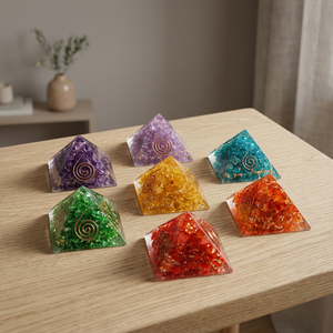 Fuente de Orgón con Piedras Preciosas Talladas con Temática de Amor, Energía Echakra - Product Image 5