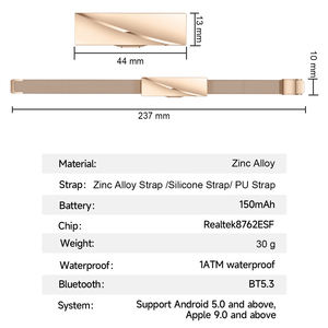 OEM ODM Fitness Tracker Band Ultra Smart braccialetto intelligente Non schermo Monitor salute orologio IOS Android braccialetto - Product Image 5