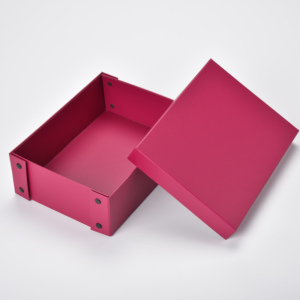 Caja de Almacenamiento Plegable Cuadrada Personalizada de Fábrica con Hebilla Metálica - Product Image 5