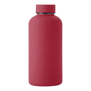 Bouteille d'eau isotherme en acier inoxydable à double paroi, personnalisable avec logo, pour sport, à petite ouverture, revêtement thermique en caoutchouc, vente en gros usine - Product Image 1