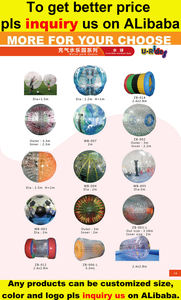 Ballon gonflable transparent en TPU taille adulte avec design de ballon de football, jouet sportif à bulles pour activités d'équipe - Product Image 6