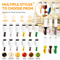 Pompe à sauce inversée de grande capacité 5,5 L pour usage commercial, restaurants et hôtels, distributeur de sauce suspendu de qualité alimentaire