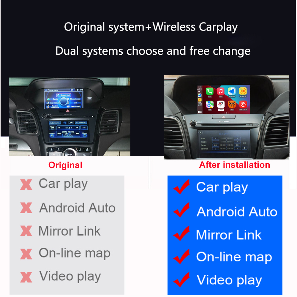 Android Auto & Carplay for Acura - Wireless & Mirror Link