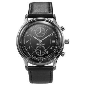 Reloj de Cuarzo Masculino de Moda con Esfera Grande de Marca Privada China, Relojes de Pulsera de Cuarzo de Cuero para Hombre - Product Image 1