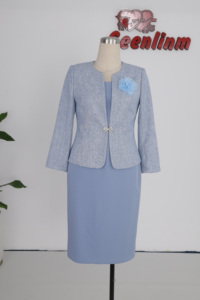 New Design Dress Suit Church Dress Two Piece Dress Women Clothing Turkey African <b>Clothes</b> for Plus Size Woman - Product Image 5